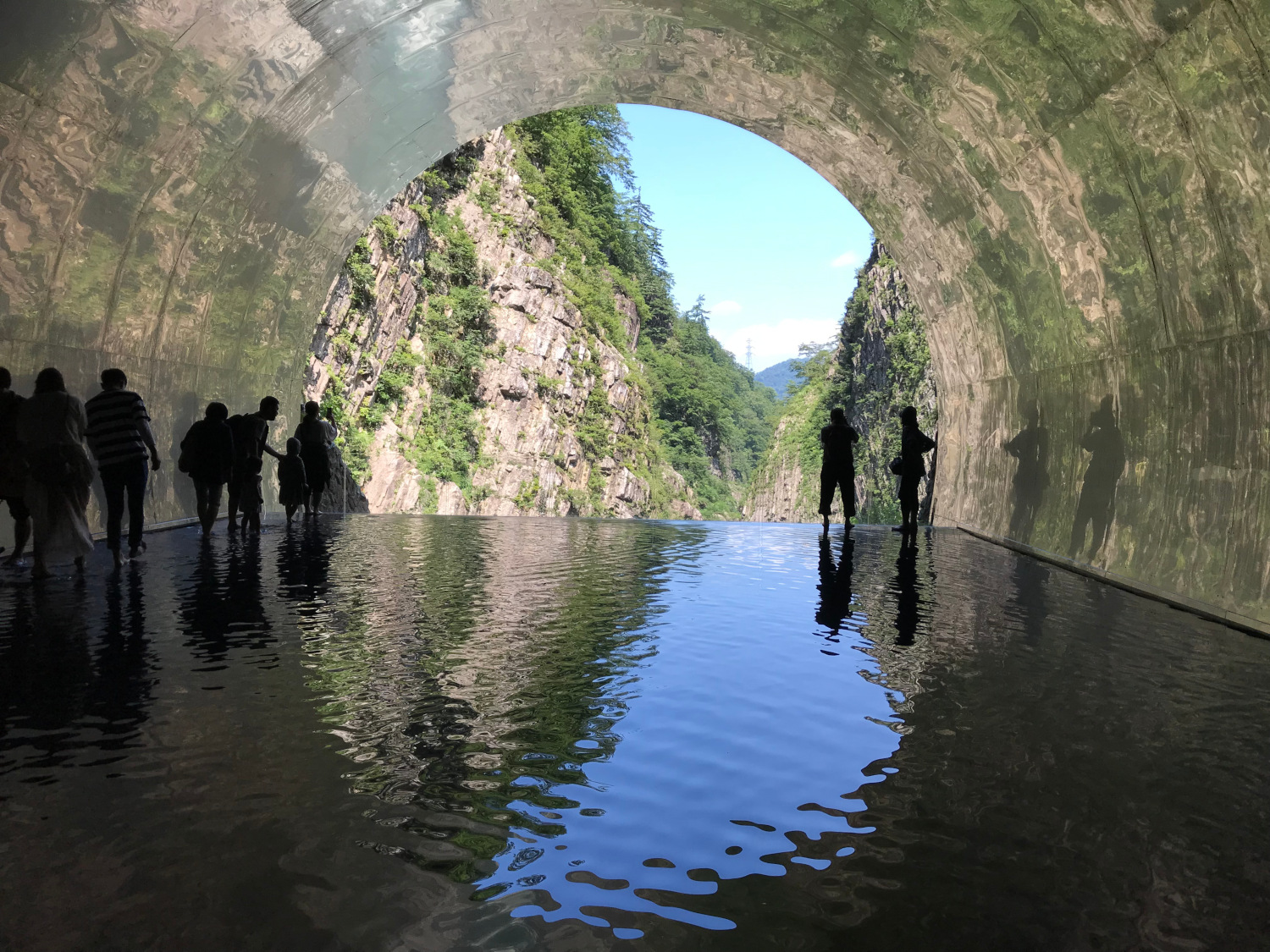 清津峡渓谷トンネルの展望所